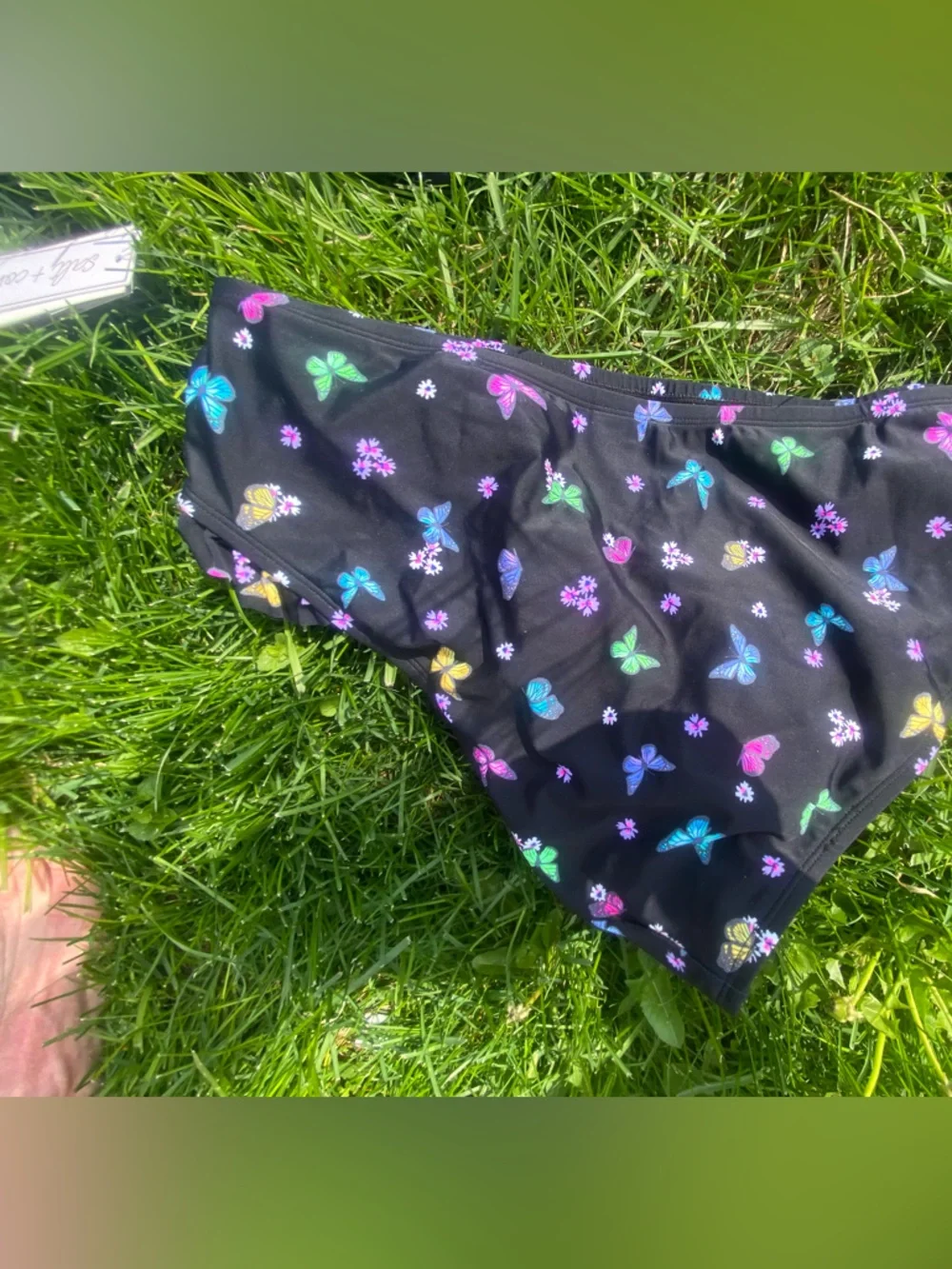 California Waves Plus Salt + Cove Plus Size Ruffled Butterfly-Print Swim 16/18
